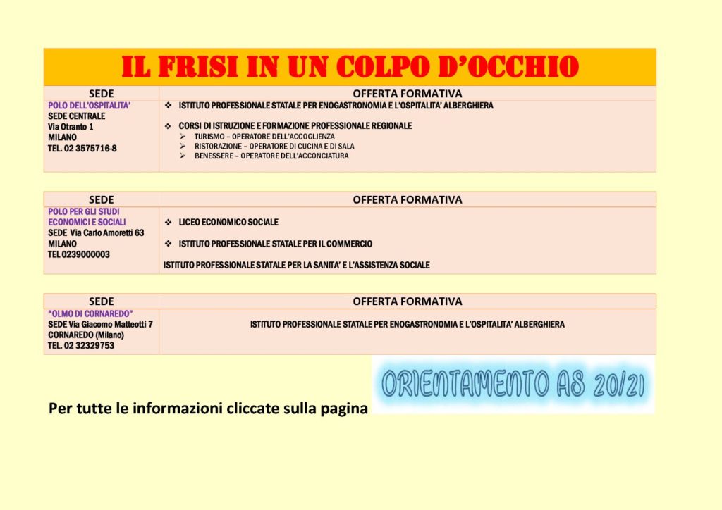 VERSO L’ANNO SCOLASTICO 2021/2022